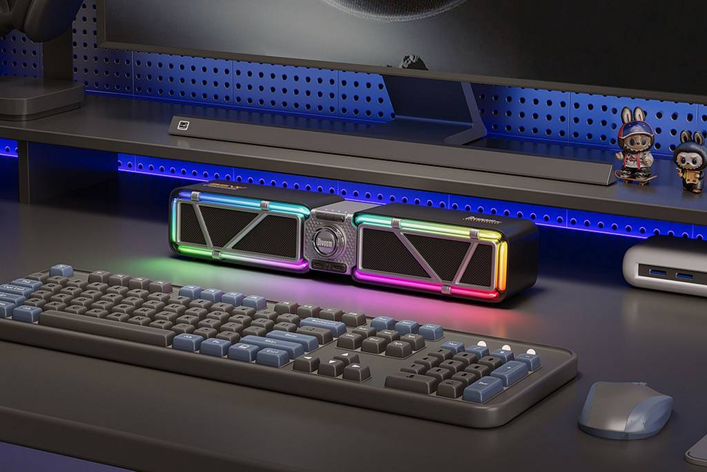 Głośnik w formie mini retro peceta i gamingowy soundbar - Divoom Mini Too i D-Base