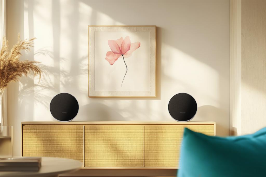 Elegancki głośnik z automatyczną korekcją akustyki pomieszczenia - Harman Kardon Onyx Studio 9