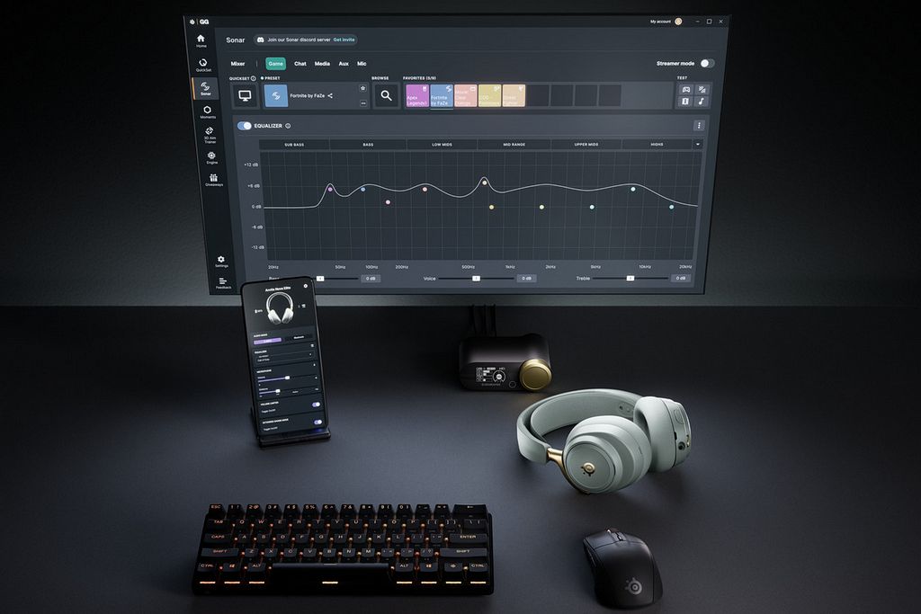 Zestaw gamingowy z certyfikatem Hi-Res Audio - SteelSeries Arctis Nova Elite