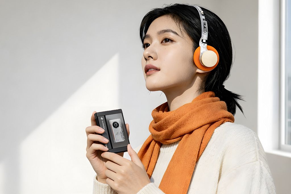 Lekkie słuchawki bezprzewodowe w stylu retro - FiiO EH11
